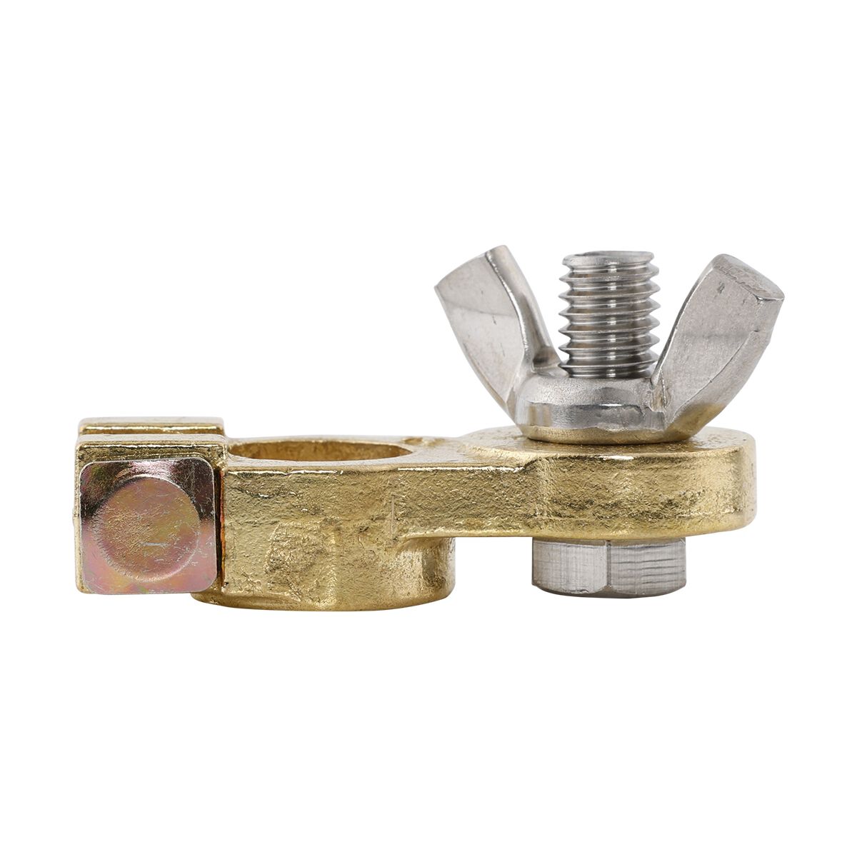 Century Battery Terminal, Solid Brass, Wingnut Type - Heavy Duty - 2 Pack, , scaau_hi-res