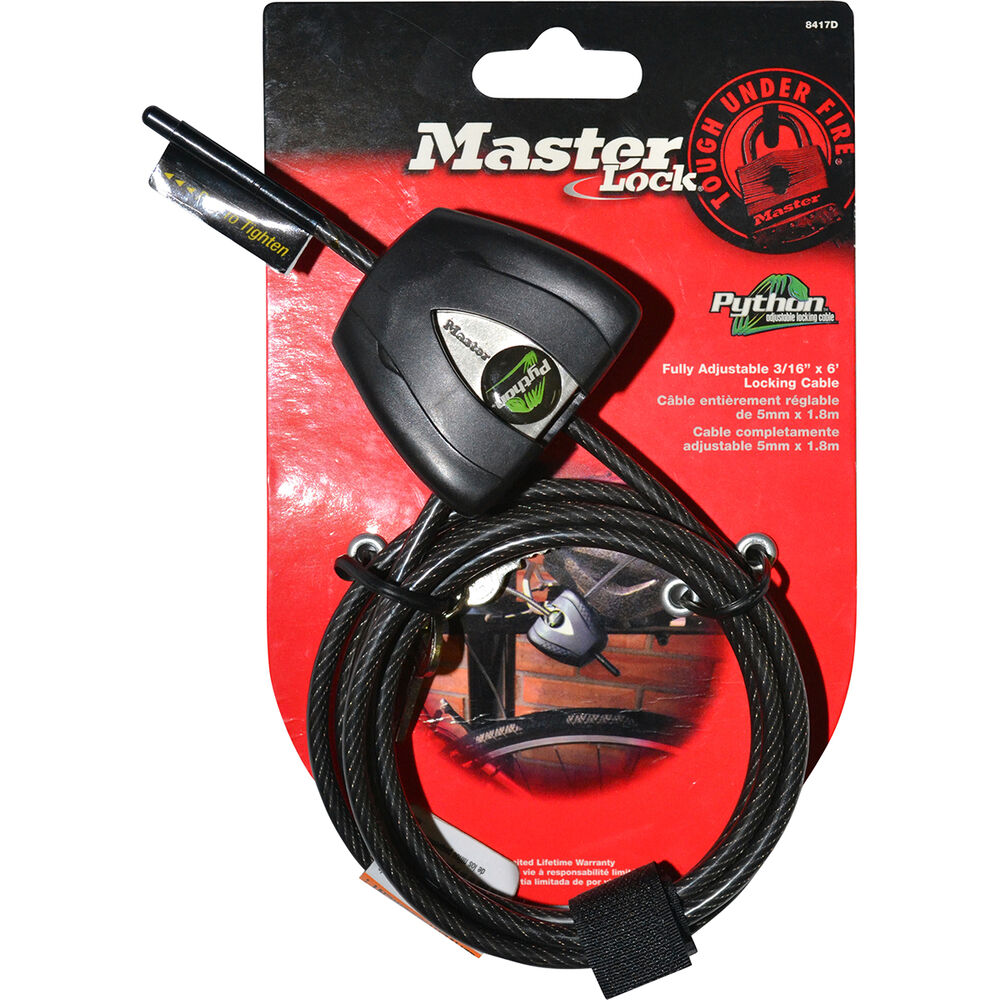 Master Lock Mini Cable Lock 1.8m Supercheap Auto