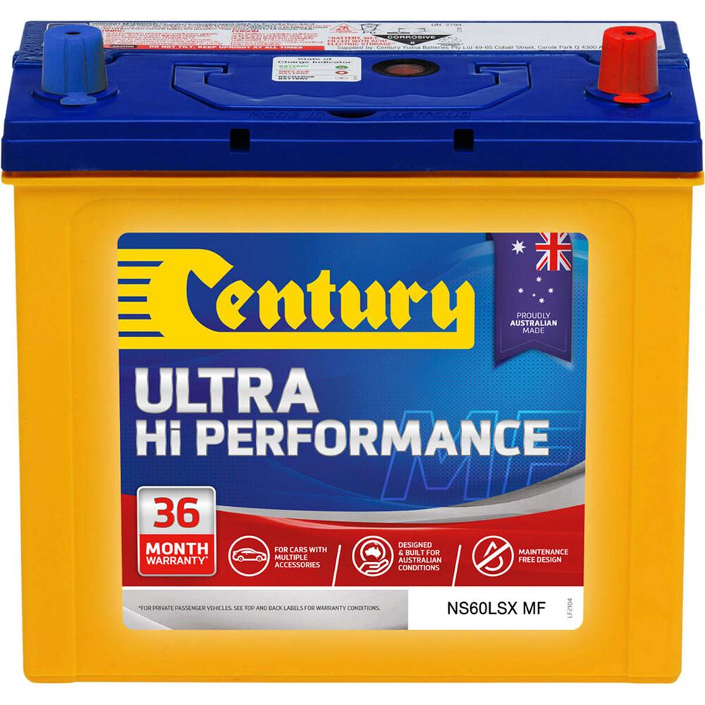 Century Car Battery NS60LSXMF, 480CCA Supercheap Auto
