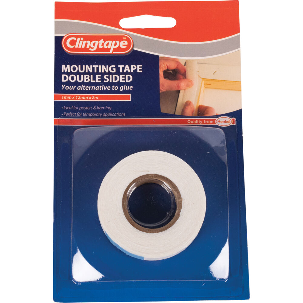 Clingtape Double Sided Tape Mounting ,12mm x 2m Supercheap Auto
