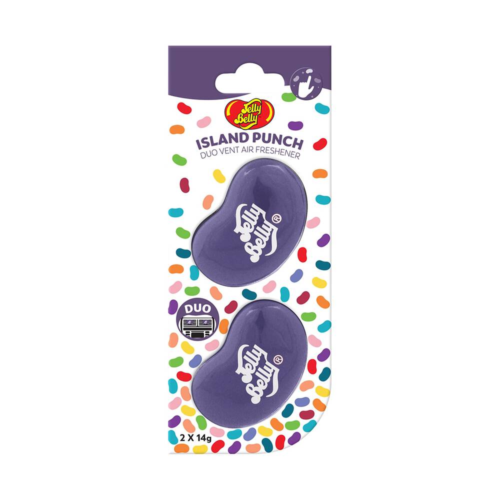 Jelly Belly Duo Car Air Freshener Vent Clips - Island Punch 2 Pack product image
