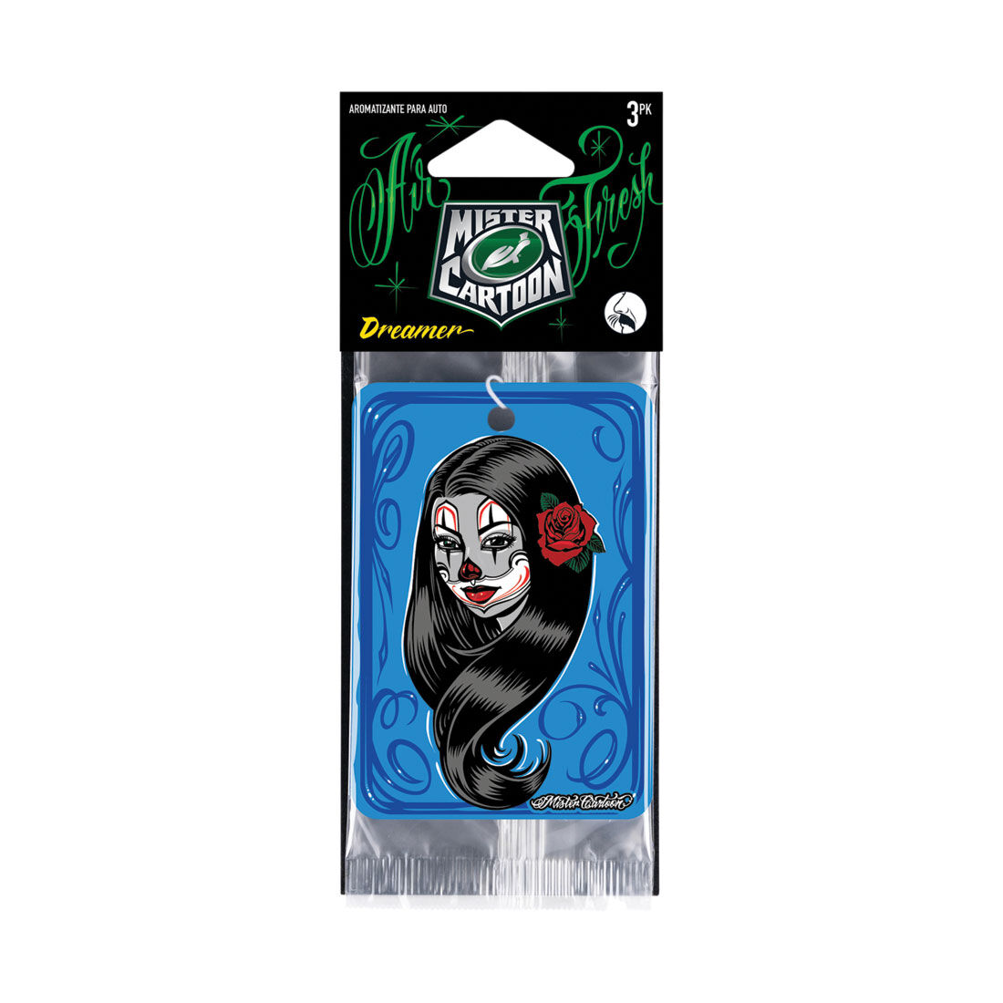 Turtle Wax x Mister Cartoon Air Freshener Dreamer 3 Pack, , scaau_hi-res