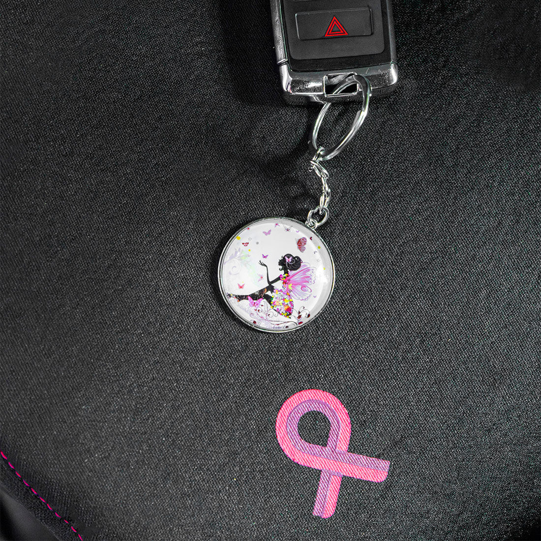 NBCF Pink Ribbon Fairies Keyring, , scaau_hi-res
