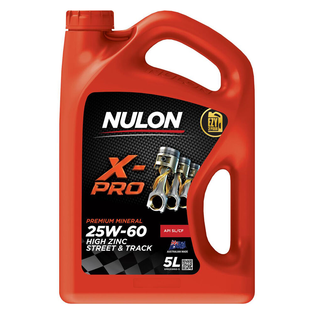 Nulon High Zinc Mineral Street and Track Engine Oil 25W60 5 Litre