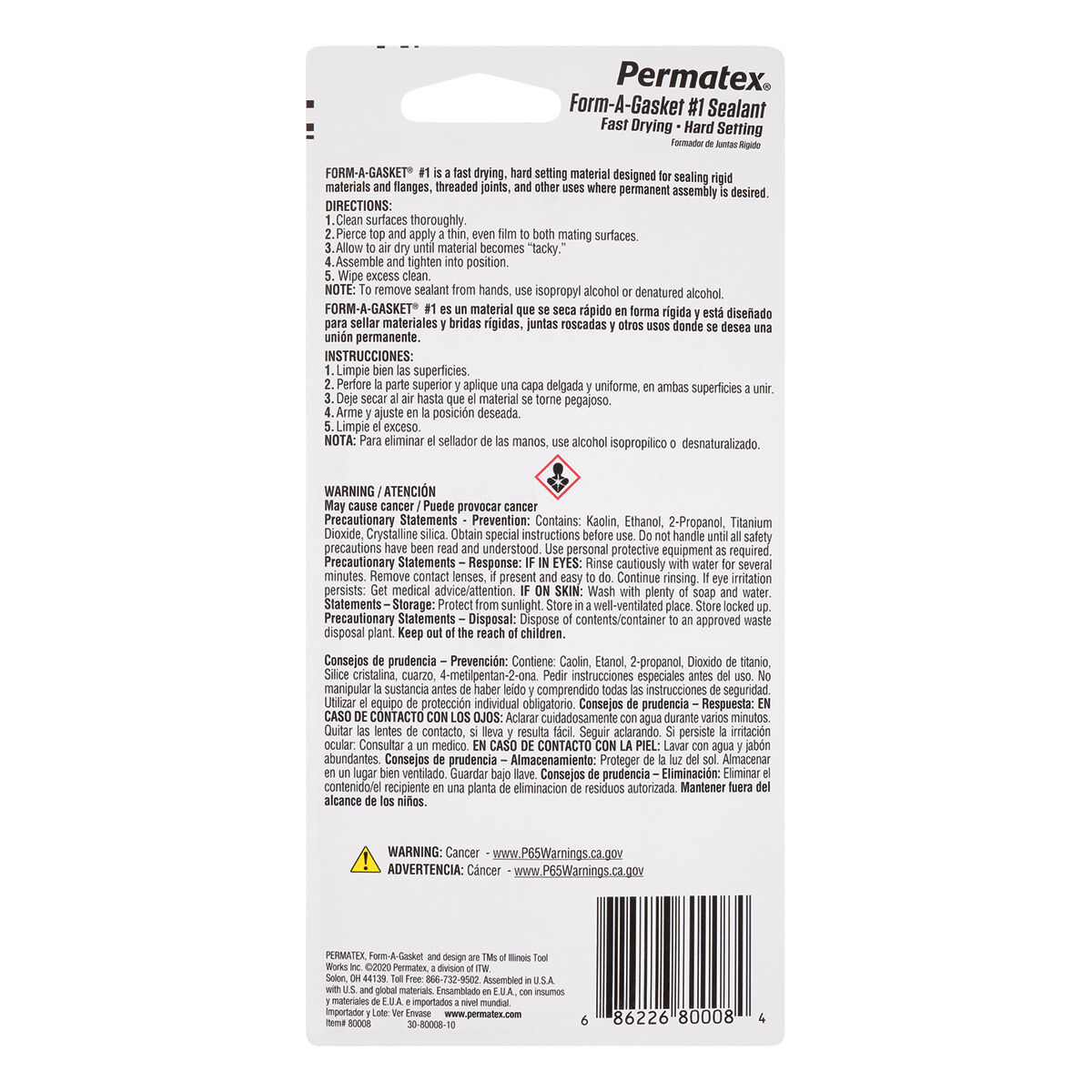 Permatex Form-A-Gasket Sealant No. 1 - 85g, , scaau_hi-res