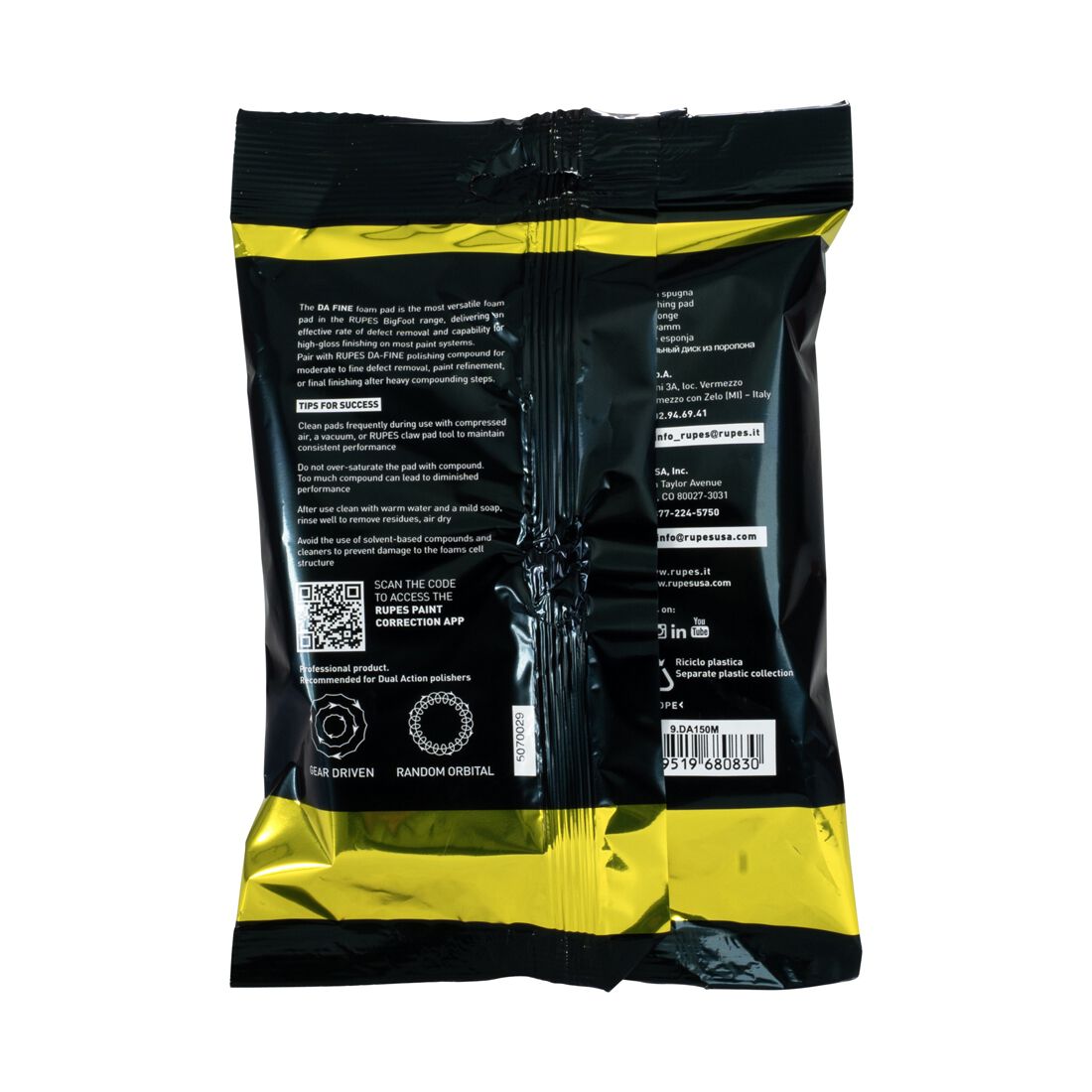 RUPES D-A Fine Finishing Polishing Foam Pad - 130/150mm, , scaau_hi-res