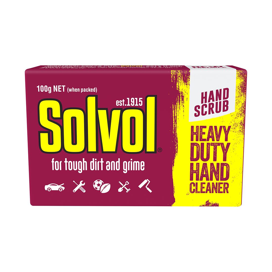Solvol&reg; Heavy Duty Hand Cleaner Bar 100g, , scaau_hi-res
