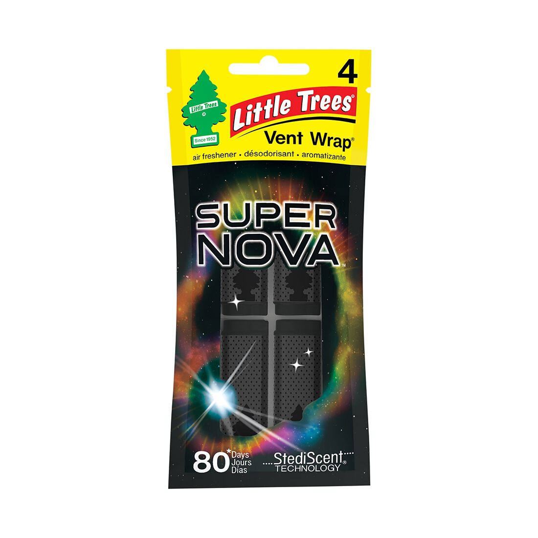 Little Trees Vent Wrap Air Freshener - Supernova 4 Pack, , scaau_hi-res
