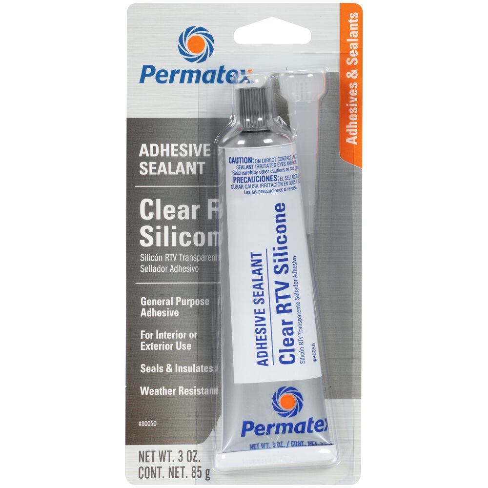 Permatex RTV Silicone Adhesive Sealant Clear, 85g Supercheap Auto