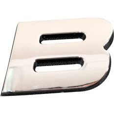 SCA 3D Chrome Badge Letter B, , scaau_hi-res