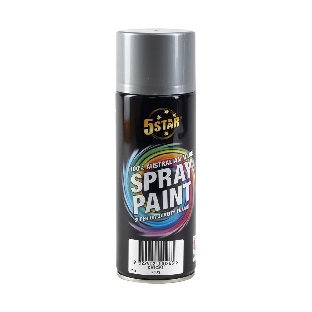 5 Star Enamel Spray Paint Chrome 250g Supercheap Auto