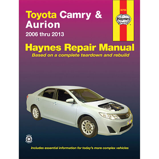 Haynes Car Manual Toyota Camry / Aurion 2006-2013 - 92709, , scaau_hi-res