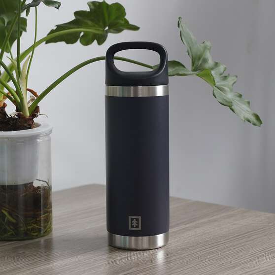 Swiss Tech Drink Bottle - 18oz/532ml, Charcoal, , scaau_hi-res