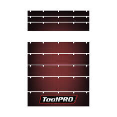 ToolPRO Tool Cabinet Magnetic Fascia Set - Red Carbon Fibre, Suits 26" Chest & 27" Cabinet, , scaau_hi-res