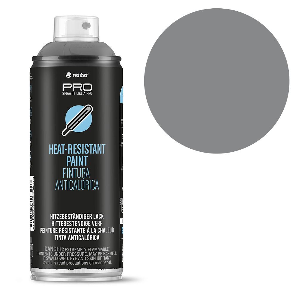 MTN PRO High Heat Paint Cast Iron 400ml Spray Paint, , scaau_hi-res
