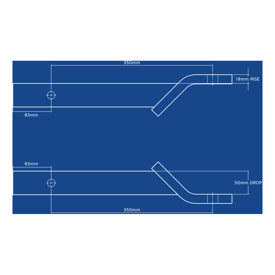 Hayman Reese Tow Ball Mount Kit 50mm/350mm, , scaau_hi-res