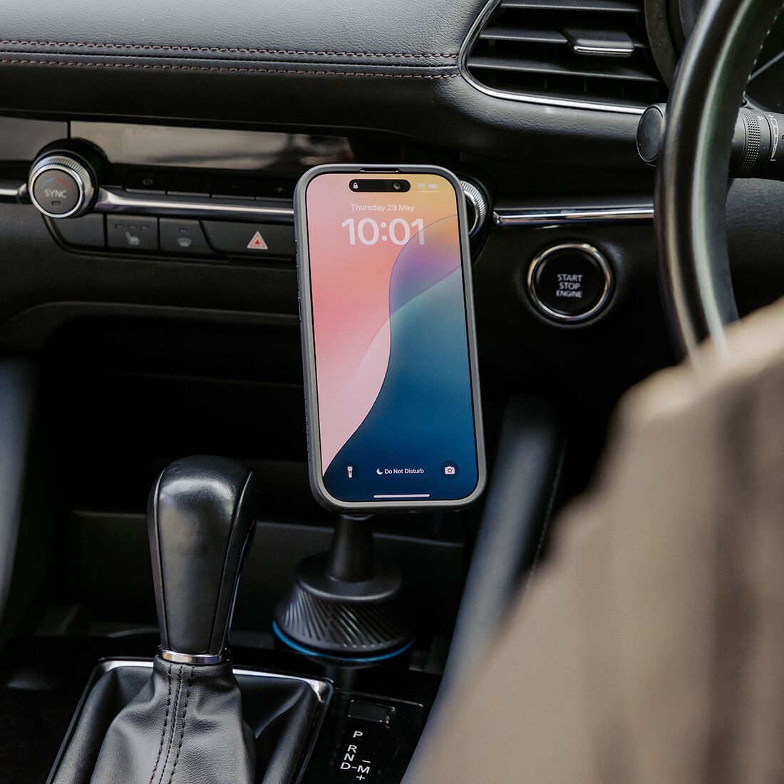 Quad Lock Cup Holder Car Mount - QLM-CHM, , scaau_hi-res