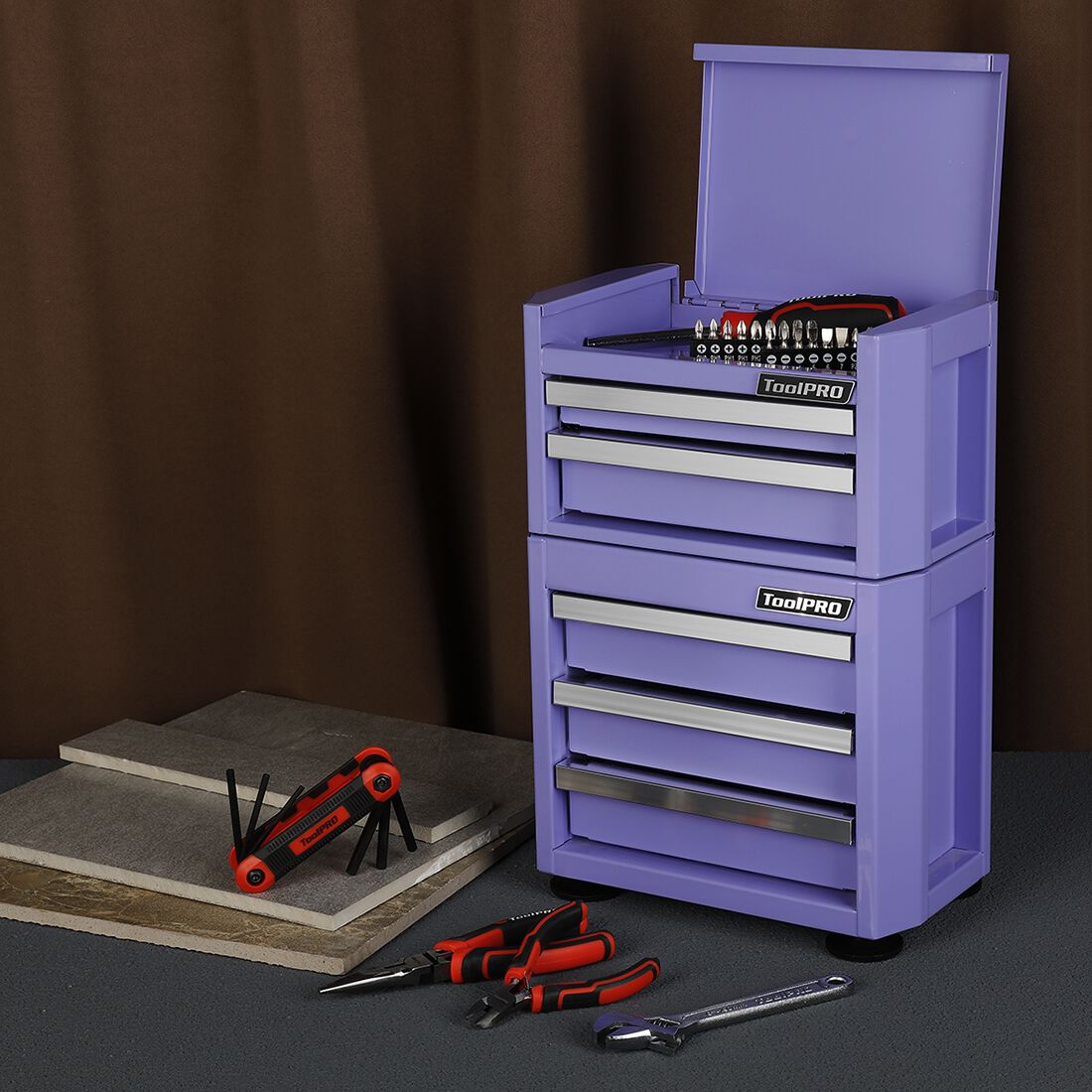 ToolPRO Mini Edge Tool Cabinet Lavender, , scaau_hi-res