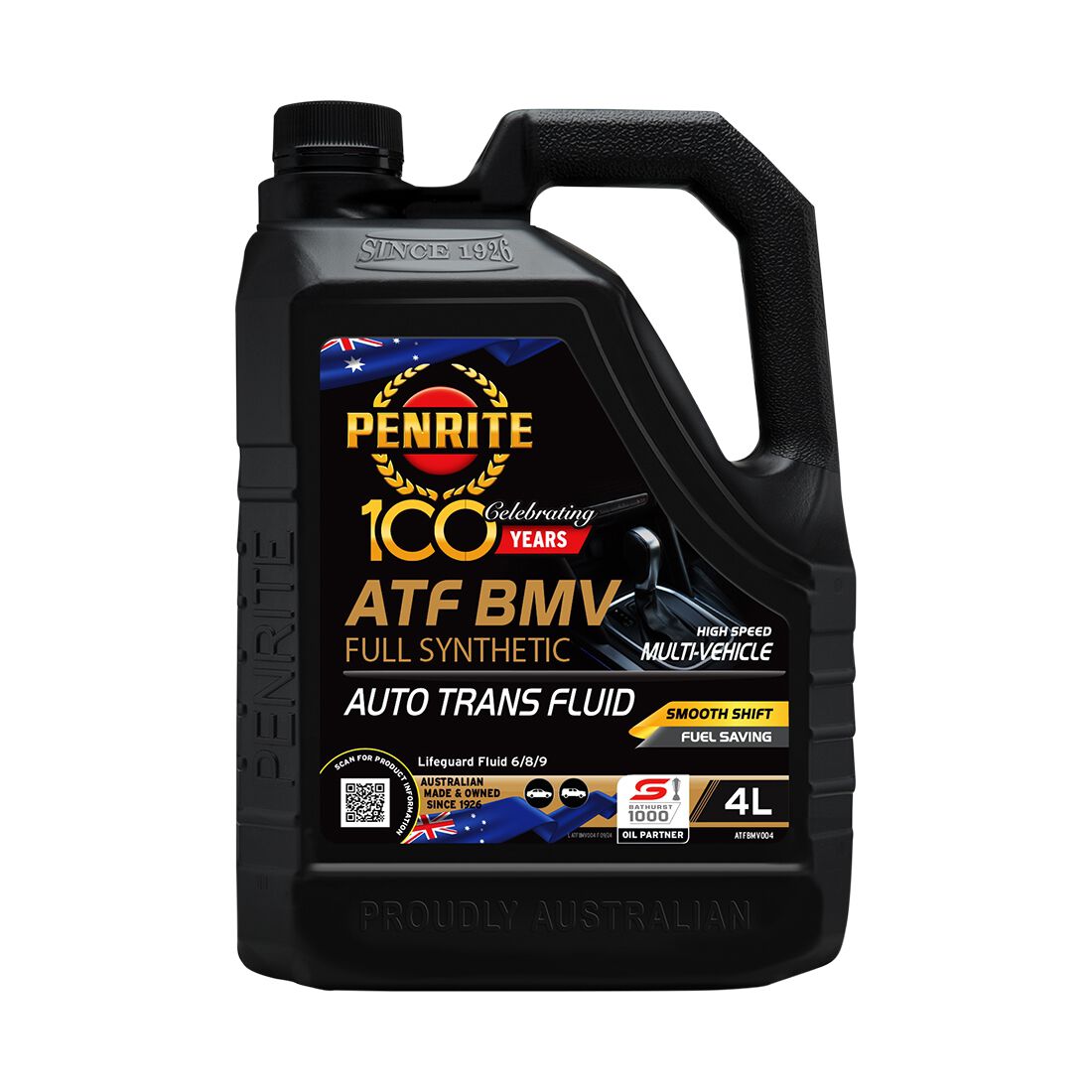 Penrite Automatic Transmission Fluid BMV 4 Litre, , scaau_hi-res
