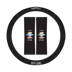 Rip Curl The Search Neoprene Steering Wheel Cover & Seat Belt Buddie Set Black, , scaau_hi-res