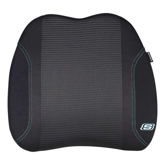 Skechers Air Cooled Memory Foam Lumbar Cushion Black/Aqua, , scaau_hi-res