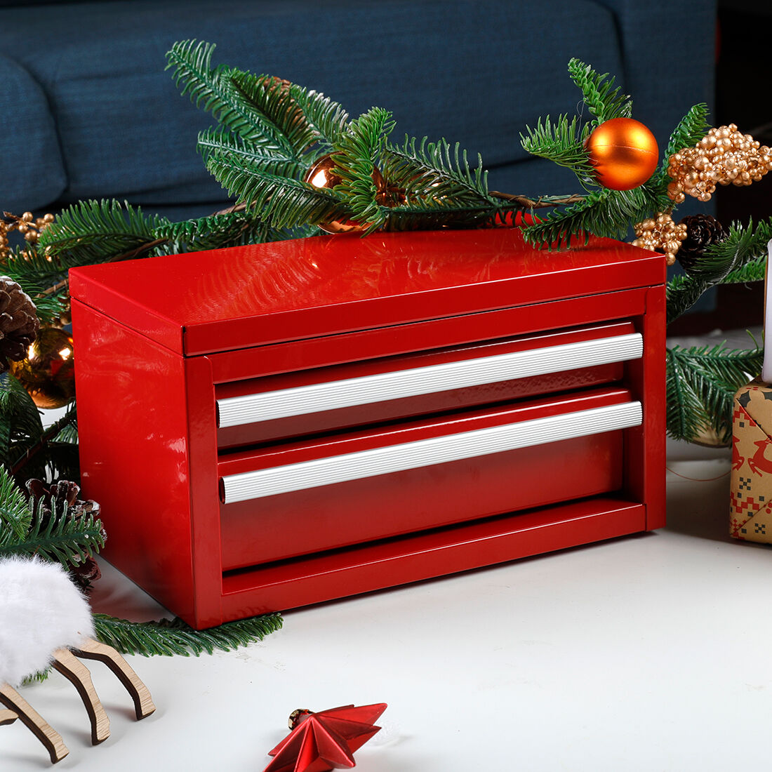 ToolPRO Mini Tool Chest 2 Drawer Red, , scaau_hi-res