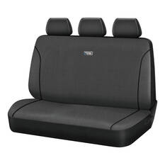 Ridge Ryder Canvas Seat Cover Charcoal/Black Piping Adjustable Headrests Rear Seat 06H, , scaau_hi-res