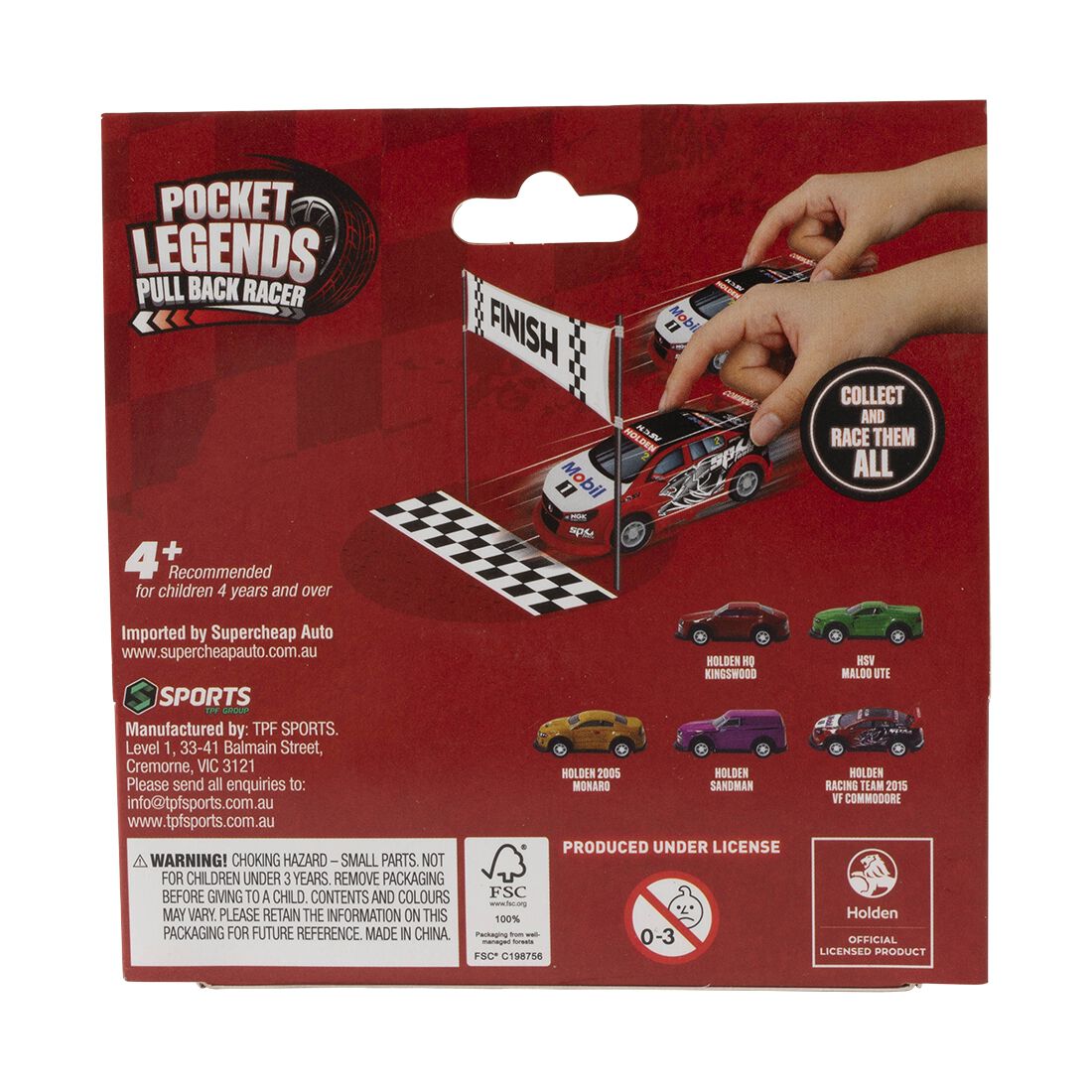 Pocket Legends Pull Back Racer - HQ Kingswood, , scaau_hi-res