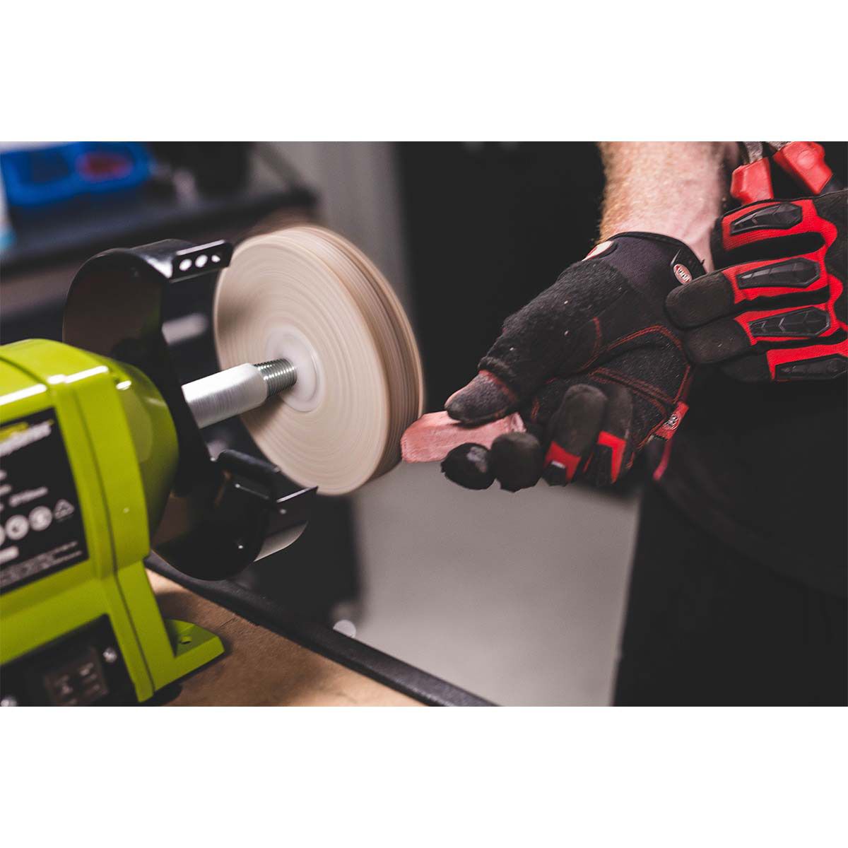 Polishing bench sale grinder