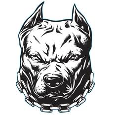 Sticker Pitbull - Back Off , Vinyl, , scaau_hi-res