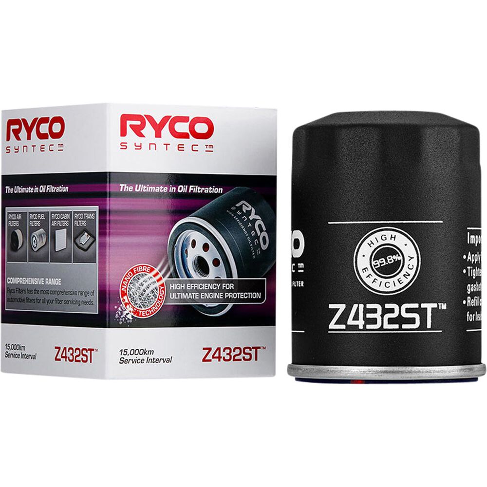 Ryco Syntec Oil Filter (Interchangeable with Z432) Z432ST