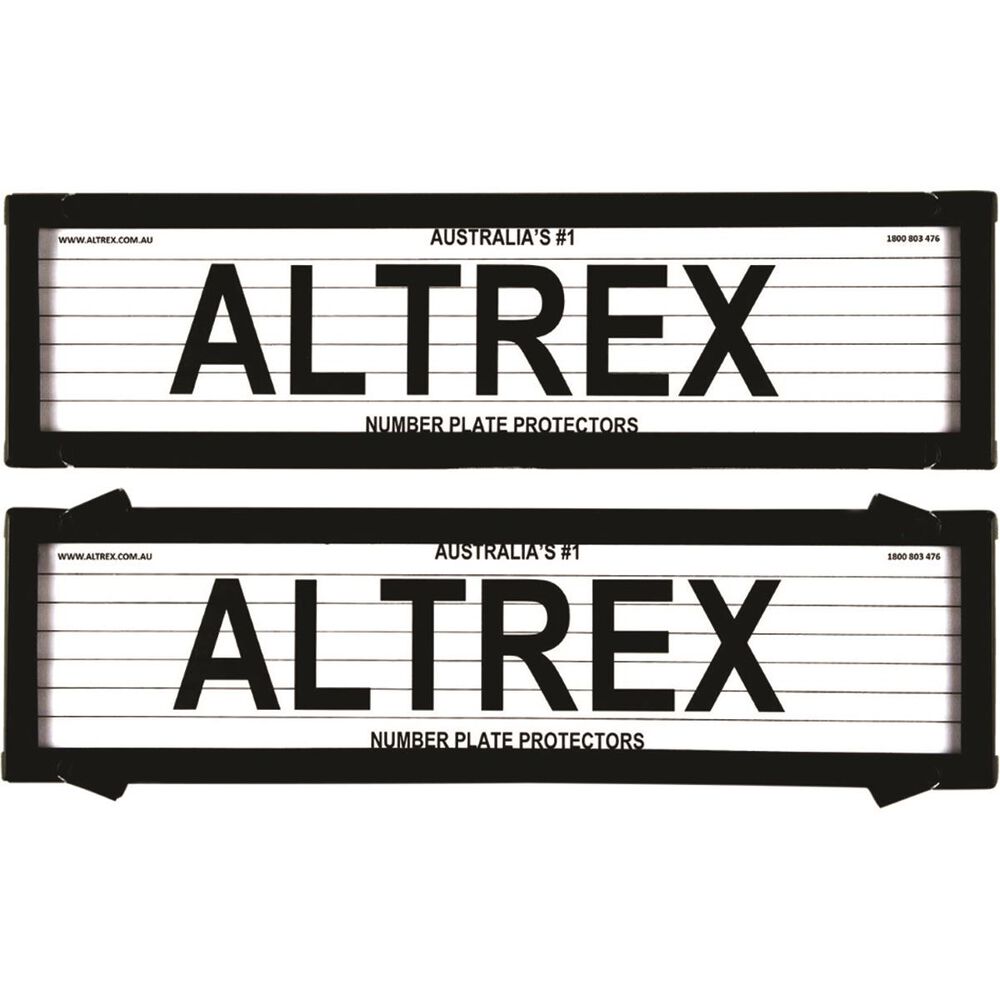 Altrex Number Plate Protector 6 Figure Slimline With Lines 6VSL