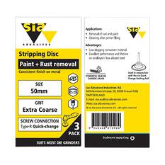 SIA Abrasives Stripping Disc 50mm, 6300 Series, Quick Change 3 Pack, , scaau_hi-res