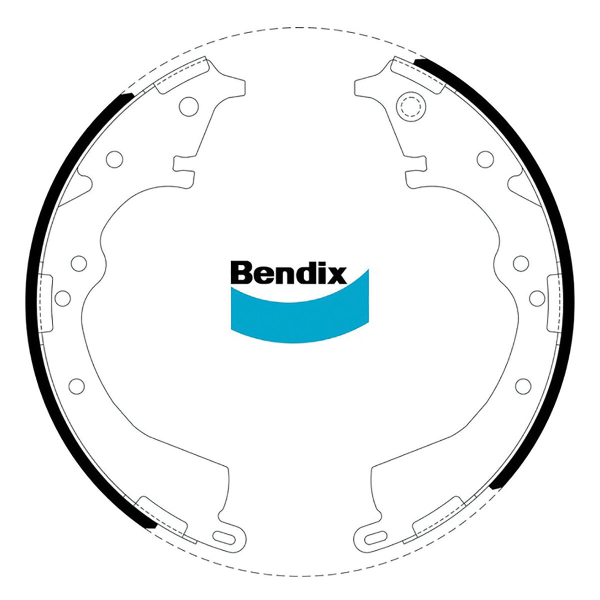 Bendix Brake Shoes - BS1768, , scaau_hi-res