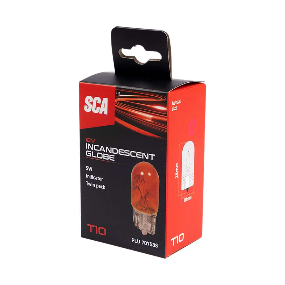 SCA Incandescent Globe - T10 12V 5W - 2 Pack, , scaau_hi-res