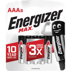 Energizer Max AAA Battery - 8 Pack, , scaau_hi-res