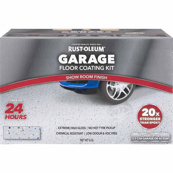 Rustoleum Grey Floor Kit 2 5 Car Garage Supercheap Auto