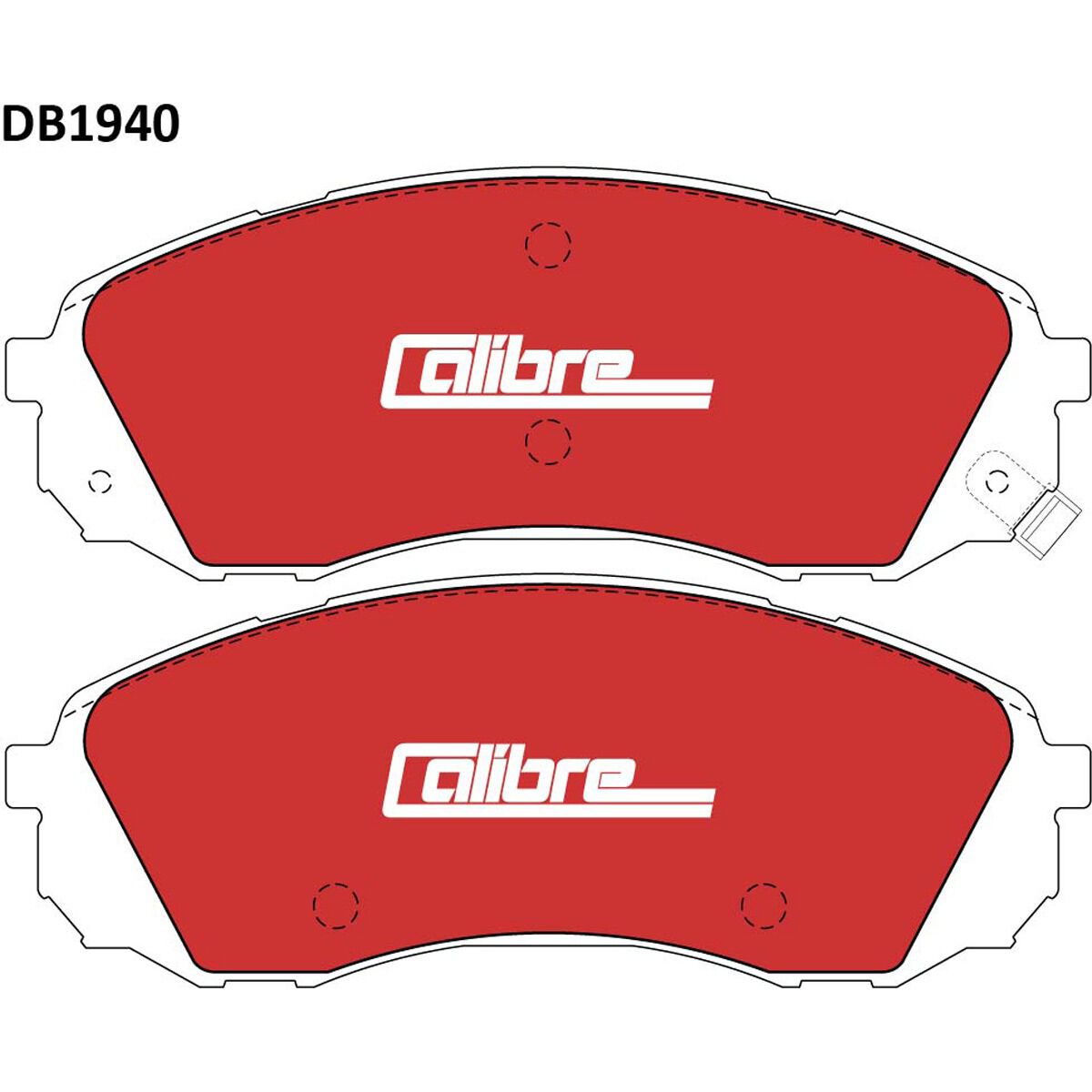 Calibre Disc Brake Pads DB1940CAL, , scaau_hi-res