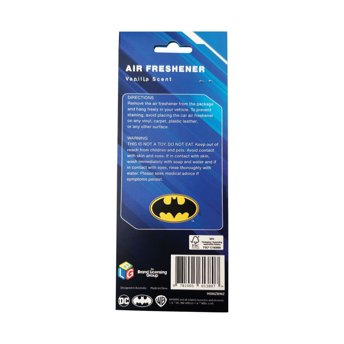 Batman Logo Air Freshener - Vanilla, , scaau_hi-res