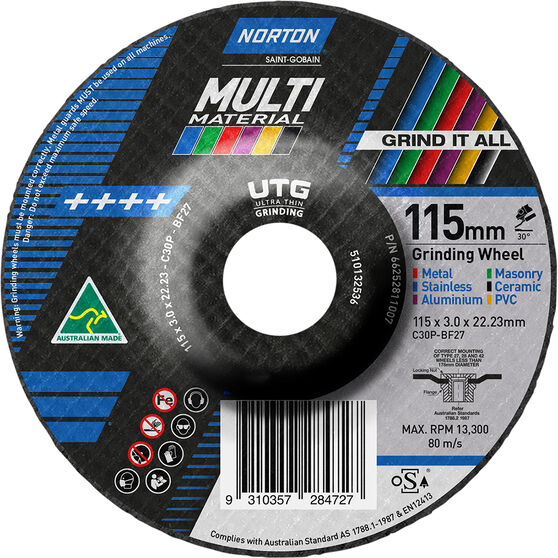 Norton Multi-material UTG Wheel 115mm, , scaau_hi-res