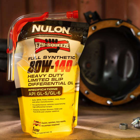 NULON EZY-SQUEEZE Heavy Duty Limited Slip Differential Oil - 80W-140, 1 Litre, , scaau_hi-res