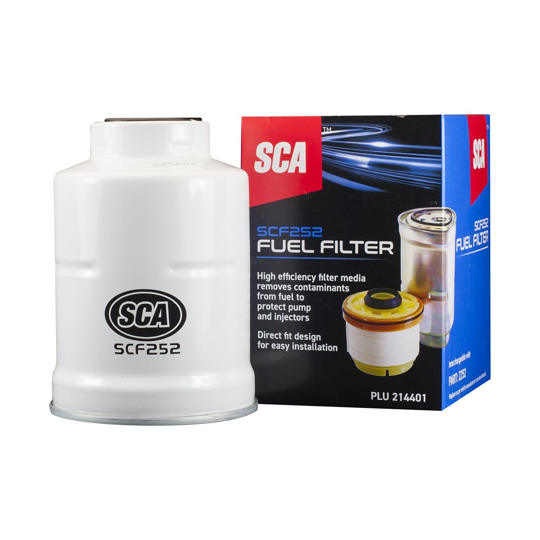 SCA Fuel Filter SCF252 (Interchangeable with Z252), , scaau_hi-res