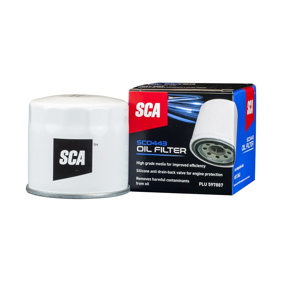 SCA Oil Filter SCO443 (Interchangeable with Z443), , scaau_hi-res