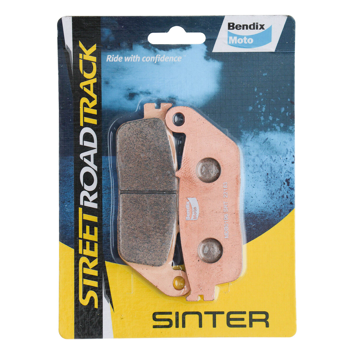 Bendix Street Road Track Motorcycle Disc Brake Pads - MDB0196-SRT, , scaau_hi-res