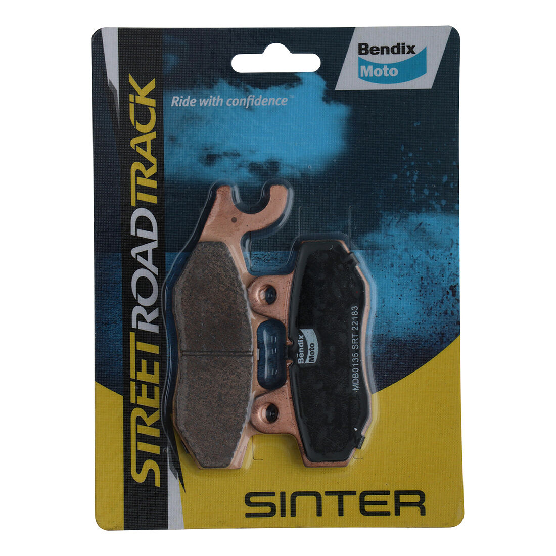 Bendix Street Road Track Motorcycle Disc Brake Pads - MDB0135-SRT, , scaau_hi-res