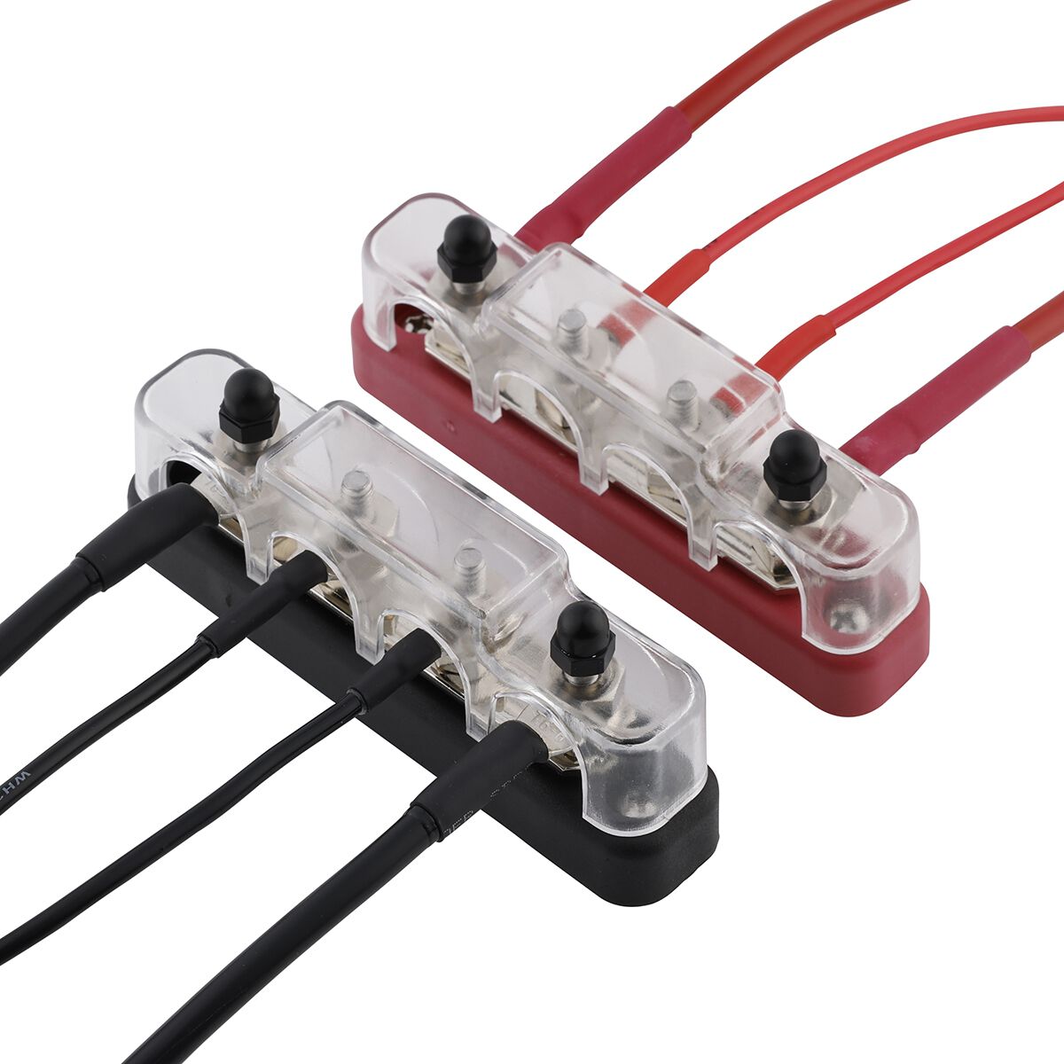 SCA Busbar 4 Stud, 100 Amp, Black & Red Pair, , scaau_hi-res