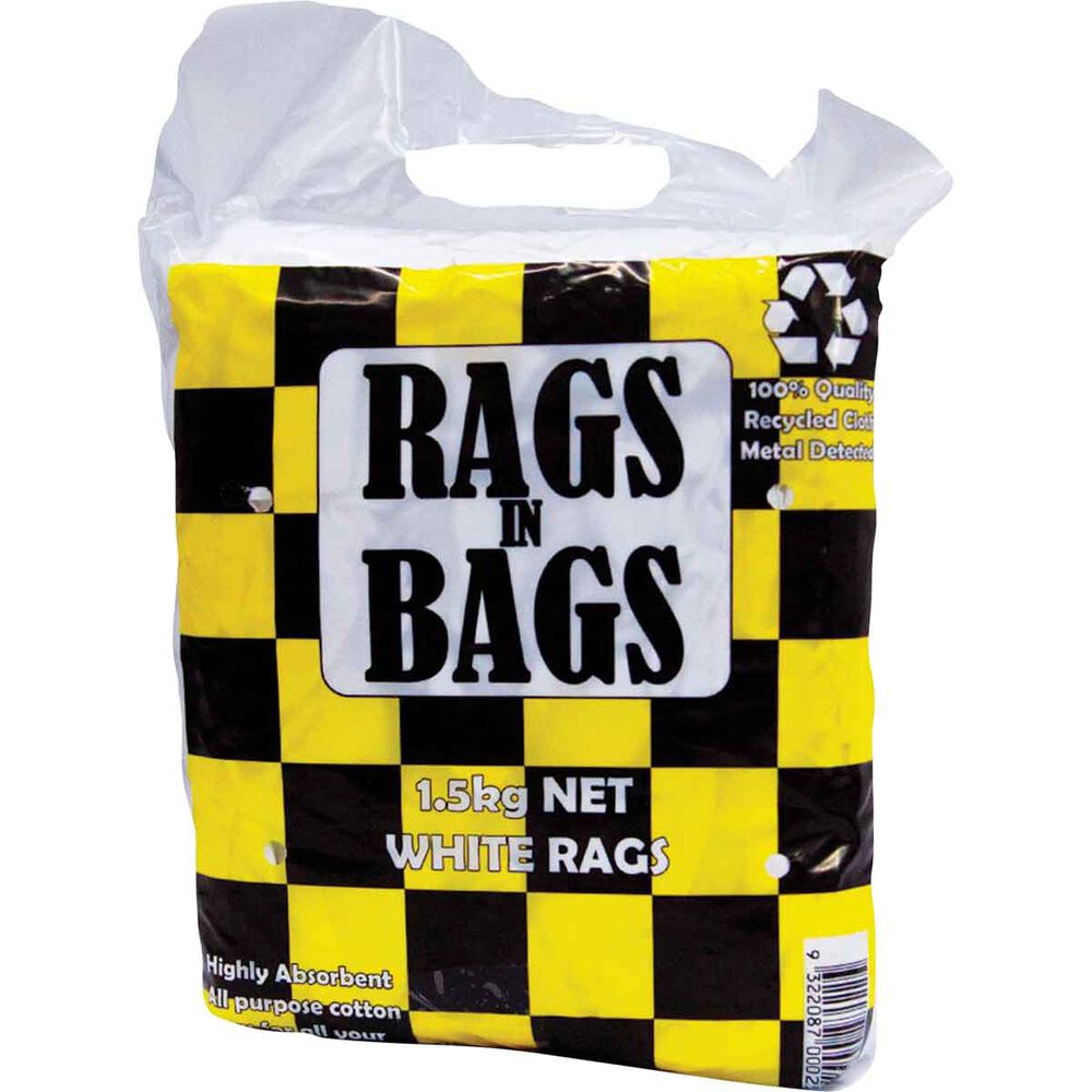 Rags in Bags White Cleaning Cloth 1.5kg Supercheap Auto