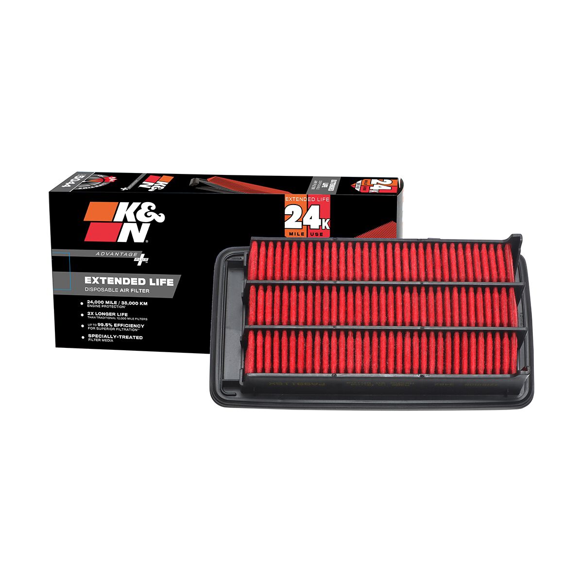 K&N Advantage Plus Disposable Air Filter - KNX-5044, , scaau_hi-res