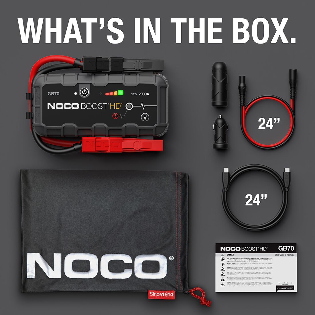 NOCO Boost HD Lithium Jump Starter 12V 2000 Amp, , scaau_hi-res