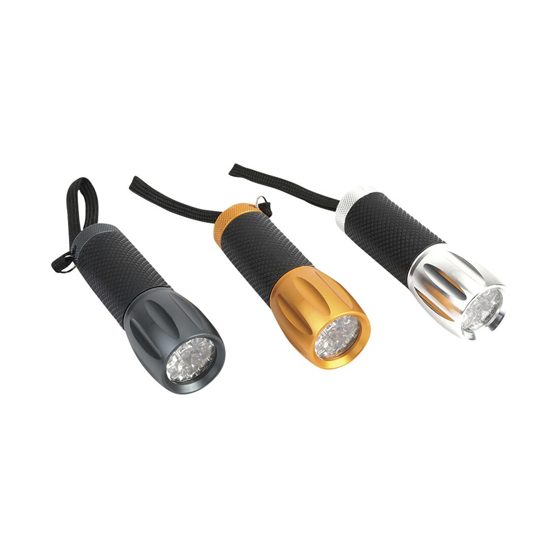Ridge Ryder Aluminium 9 LED Torch 3pk, , scaau_hi-res